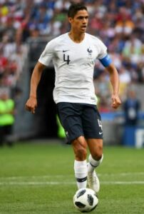 Raphael Varane playing for France