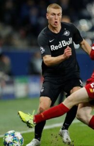 Rasmus Kristensen playing for RB Salzburg