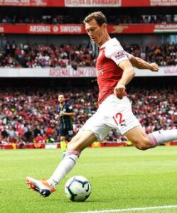 Stephan Lichtsteiner playing for Arsenal