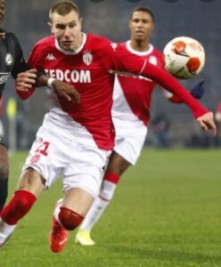 Strahinja Pavlovic playing for Monaco