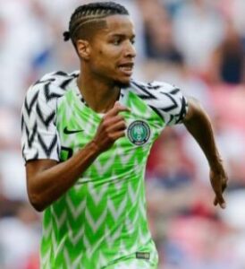 Tyronne Ebuehi playing for Nigeria