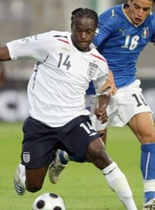 Victor Moses playing for England