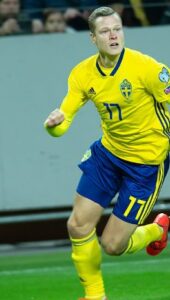 Viktor Claesson playing for Sweden