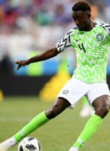 Wilfred Ndidi playing for Nigeria