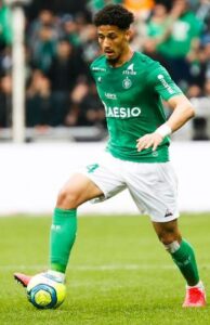 William Saliba playing for Saint-Étienne