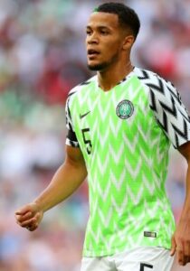 William Troost-Ekong playing for Nigeria