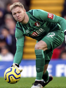 Aaron Ramsdale playing for Sheffield United