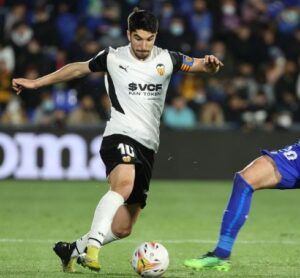 Carlos Soler playing for Valencia