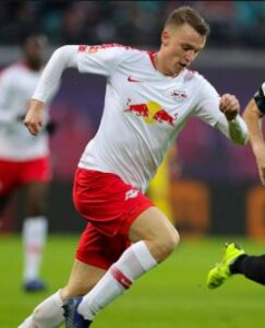 Lukas Klostermann playing for RB Leipzig