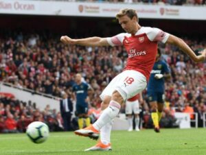 Nacho Monreal playing for Osasuna