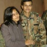 Sandeep Unnikrishnan With His Wife