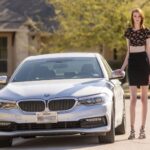 Maci Currin With Her Car