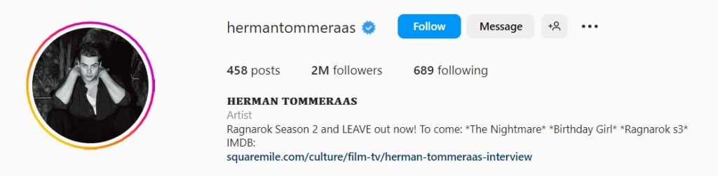 Herman Tommeraas's Instagram