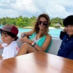 Natasha Poonawalla with her sons