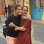 Priya Bapat with her mother