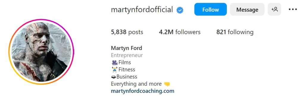 Martyn Ford's Instagram