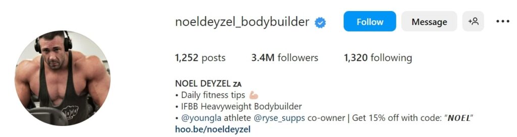 Noel Deyzel's Instagram