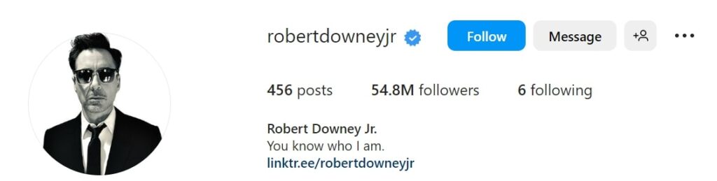 Robert Downey Jr.'s Instagram