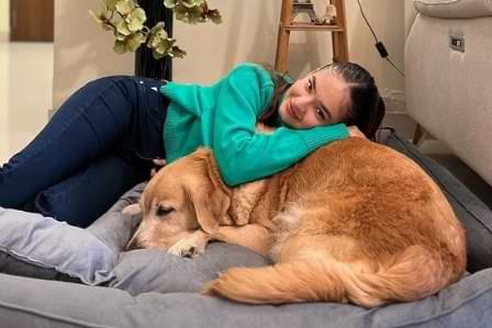 Anushka Sen With Her Pet Dog