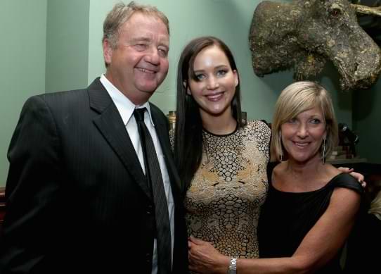 Jennifer Lawrence With Her Parents